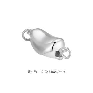 2025 moda S925 <span class=keywords><strong>colgante</strong></span> ovalado de plata <span class=keywords><strong>colgante</strong></span> de <span class=keywords><strong>lingote</strong></span> de <span class=keywords><strong>oro</strong></span> rosa DIY <span class=keywords><strong>colgante</strong></span> de hebilla de perla de <span class=keywords><strong>oro</strong></span> para mujer regalo de joyería - Product Image 4