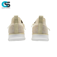 Greatshoes Nouveau Style Chaussures Beige Personnalisées à Enfiler, Chaussures Décontractées Durables et Confortables en Cuir de Vachette Pleine Fleur, Mocassins de Marche pour Hommes