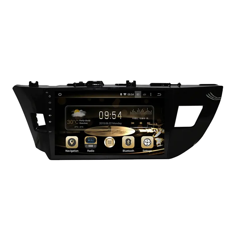 TV com tela de toque para Toyota Corolla 2013 Car DVD Player de 10,1 polegadas 4G 64G