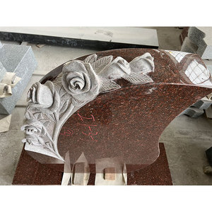 HZX Simple Design Granite Tombstone and Monuments <strong>Cheap</strong> Ruby Red Granite <strong>Grave</strong> Stone <strong>Headstone</strong> - Product Image 3