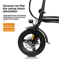 Nouveau Vélo Électrique Pliable Transfrontalier avec Batterie au Lithium, Moteur Haute Puissance, Longue Autonomie ; Idéal pour les Trajets Quotidiens et l'Assistance au Transport Direct