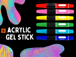 Rotulador acrílico no tóxico de papelería de crayón de Arte de alta calidad en 12 colores, juego de <span class=keywords><strong>rotuladores</strong></span> de pintura acrílica sin olor - Product Image 1