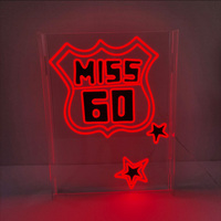Fournitures de mariage, enseigne au néon personnalisée en acrylique, support d'enseigne au néon LED, boîte lumineuse