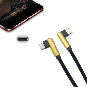 2.0 kép 90 độ góc bên phải khuỷu tay USB C sạc 60W 0.2m siêu nhanh sạc C loại cáp dữ liệu Cáp USB cho điện thoại <span class=keywords><strong>Android</strong></span> - Product Image 6