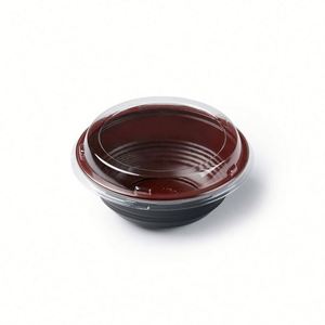 Conteneur alimentaire jetable transparent avec couvercle, personnalisable avec logo, pour salades, en plastique - Product Image 4