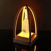 Porte-vin lumineux LED barre de Base présentoir discothèque KTV support de vin en forme spéciale bouteille Glorifier