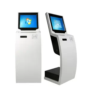 Android Wins Self Service Queue Management System Machine With All In 1 Embedded Touch PC Ticket Dispenser For Bank Hospital