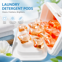 Capsules de lessive liquide écologiques OEM en gros, gel de lavage soluble dans l'eau, jetables pour vêtements, vente en gros de vêtements