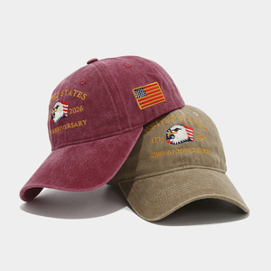 Eagle thêu tùy chỉnh kỷ niệm 250 năm Mũ bóng chày nam giới và phụ nữ của thể thao cổ điển Hoa Kỳ có thể điều chỉnh hat - Product Image 4