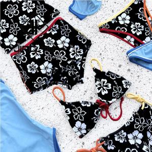 Maillots de bain réversibles recyclés OEM, maillots de bain imprimés double face personnalisés, tissu de maillot de bain de luxe, bikini pour femmes - Product Image 2