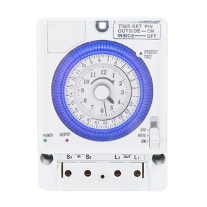 Minuteur mécanique TB388 24 heures 1A 24V CA, alimenté par prise, pour appareils électriques - Product Image 3