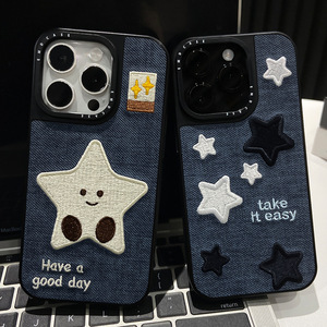For iPhone 17 Pro Max Embroidered Cartoon Phone Case for iPhone 16 Star <strong>Cowboy</strong> Design Anti Drop Phone Protection Cover - Product Image 5