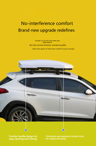 Boîte de toit de voiture universelle <span class=keywords><strong>OLIVER</strong></span> en plastique ABS, double ouverture latérale, épaissie, grande capacité 480L-900L, ultra-fine, pour le voyage - Product Image 6