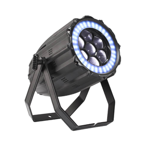 7 Uds 40W 4 en 1 Zoom interior LED Par luz escenario luz RGB haz luces <span class=keywords><strong>DMX</strong></span> 512 Control LED fuente E27 bombilla Base Pcs escenario Par - Product Image 1