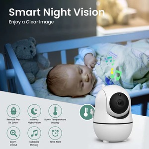 <span class=keywords><strong>Caméra</strong></span> IP sans fil WiFi intelligente 720P, audio bidirectionnel, vision nocturne, moniteur pour bébé avec suivi automatique et détection de mouvement - Product Image 6