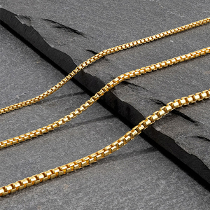 Asonsteel all'ingrosso 10 pz/lotto in oro 2mm di collegamento <span class=keywords><strong>Rolo</strong></span> catene di serpente 45cm,50cm,55cm,60cm catene di gioielli di moda - Product Image 1