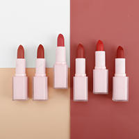 Lápices Labiales de Larga Duración, Lindos Lápices Labiales Rojos Personalizados, Lápiz Labial Vegano Resistente al Agua, Maquillaje de Marca Privada