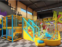 Équipement de Jeux d'Intérieur Personnalisé Pokiddo 230 m² Aire de Jeux Souple pour Enfants avec Corde d'Escalade Arc-en-Ciel