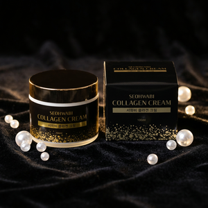 เซ็ตครีมบำรุงผิวหน้า Seohwabi Collagen Cream & Ample Skincare พร้อมวิตามินซีและไฮยาลูรอนิค แอซิด ช่วยลดเลือนริ้วรอย เหมาะสำหรับทุกสภาพผิว ผลิตภัณฑ์บำรุงผิวหน้าระดับพรีเมียมจากเกาหลี - Product Image 4