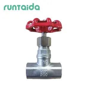 1/2 inch PN16 handwheel operated stainless steel cf8m inside screw gate valve