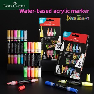 Marqueur acrylique à base d'eau <span class=keywords><strong>Faber</strong></span>-<span class=keywords><strong>Castell</strong></span> allemand, type valve, double pointe, pour écriture, graffiti, affiches POP, publicité, art - Product Image 3