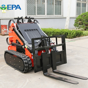 Envío Mini Skid Steer Loader EPA Motor Crawler Skidsteer Track Skid Steer Loader con cubo 4 en 1 - Product Image 4