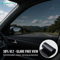 Película Transparente Negra para Ventanas, 3mil, Tinte para Vidrios de Auto, Privacidad, Rechazo de Calor, UV 99%, Película Automotriz Magnetrónica, Venta al Por Mayor