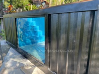Nouvelle Conception Piscine Intérieure de Luxe en Acier Galvanisé pour Hôtels, avec Jets de Massage et Hydrothérapie, pour Surf et SPA
