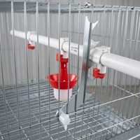Cage d'élevage de poussins de type H HENGQI HQH4 2026 avec nettoyage automatique du fumier, double moteur, en acier galvanisé, pour poussins de 0 à 15 semaines