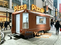 Superbe remorque alimentaire mobile personnalisée avec cuisine complète pour le café, la crème glacée, la pizza, les en-cas et la restauration rapide