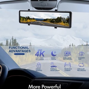 4K ADAS BSD specchietto retrovisore Dash Camera 11 pollici auto Black Box videoregistratore con <span class=keywords><strong>telecamera</strong></span> Wifi auto Dash Cam anteriore <span class=keywords><strong>e</strong></span> posteriore 4k - Product Image 4