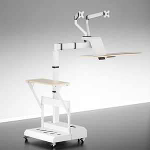 <span class=keywords><strong>Mesa</strong></span> flotante Idesk7, <span class=keywords><strong>mesa</strong></span> elevadora suspendida, diseño de <span class=keywords><strong>mesa</strong></span> doble, altura ajustable, rueda universal, brazo simple y brazos dobles - Product Image 4
