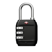 Cadenas à combinaison en alliage approuvé par la TSA, serrure à code de sécurité à 3 chiffres, antivol, pour valise, sac à dos, bagages
