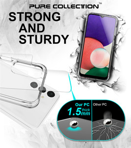 <span class=keywords><strong>Coque</strong></span> de téléphone pour <span class=keywords><strong>Samsung</strong></span> Galaxy A14 4G, pare-chocs en TPU, <span class=keywords><strong>coque</strong></span> arrière rigide en PC transparente pour Galaxy A03S A05 A16 A24 A57 A73 M32 4G - Product Image 6