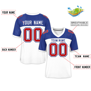 Ropa de calle Retro americana personalizada de alta calidad, Jersey de malla transpirable con estampado completo, ropa de fútbol y rugby de talla grande, manga corta - Product Image 2