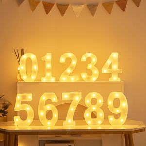 Lampada a Lettere in Plastica Non Dimmerabile, Bestseller, Durevole, per Decorazioni di Compleanno, Festival Qixi, San Valentino, Feste a Sorpresa - Product Image 4