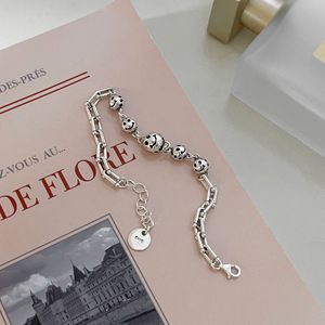 Bracelet en argent sterling Ruitai S925 avec pendentif visage souriant pour femme, bijoux tendance - Product Image 2