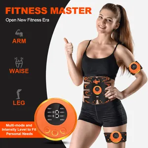 Ems Draadloze Spierstimulator Trainer Slimme Fitness Buiktraining Elektrische Gewichtsverlies Stickers