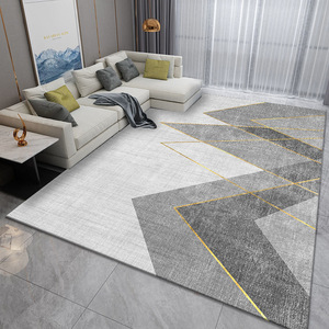 Moderna morbida pelliccia sintetica, antiscivolo Soft Touch antiscivolo tappeti Shaggy soffici tappeti Motley motivo geometrico Shaggy Area del pavimento tappeto/ - Product Image 2