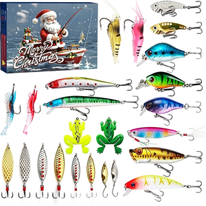 Calendrier de l'Avent Pêcheur - Compte à rebours de Noël - 24 Jours de compte à rebours de Noël pour Pêcheurs Adultes, Hommes, Adolescents, Garçons, Anglers - Product Image 1