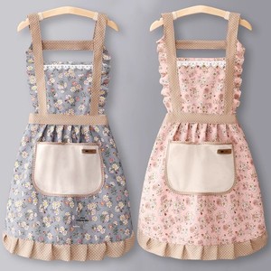 Grembiule da <span class=keywords><strong>donna</strong></span> senza maniche in cotone, impermeabile e antimacchia, con ampio taschino, ideale per uso domestico, cucina e catering - Product Image 2