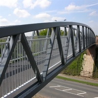 Puente de Acero de Alta Resistencia para Carreteras y Ferrocarriles, Estructura Metálica, Arco de Puente, Viga Enrollada, Placa de Acero Suave, Viga de Acero, ASTM/EN