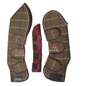 高品质马术供应商马装备定制Logo 600D涤纶护腿马旅行靴