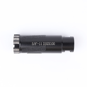 32mm 1-1/4'' Turbo Segmentli Elmas Delik Testeresi 5/8"-11 Arayüzlü, Sert Kaya için Yüksek Verimli Islak Karot Matkabı - Product Image 1