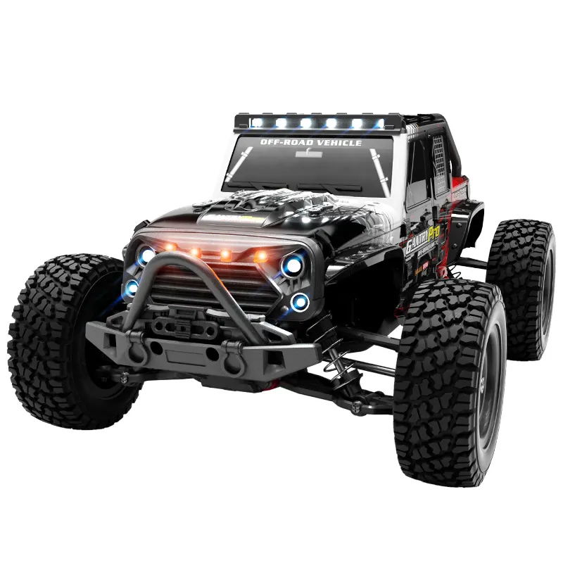 Yeni 1/16 ölçek Metal RC araba fırçasız 70km/saat yüksek hız Off road çoban uzaktan kumanda araç RC kamyon ile işık