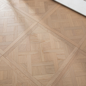 Parquet Versailles multicouche en chêne brossé, qualité AB, durable, à joint mâle et femelle, 450mm 600mm 800mm 1000mm, étanche, avec sous-couche - Product Image 1