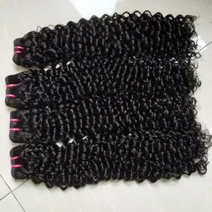 higher quality12A Grade Double Drawn remy hair weft , deep wave Raw Virgin Cuticle Aligned Human Hair Bundles