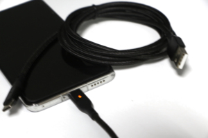 PD สายถักเปียสีดำ USB A TO USB C สายชาร์จโทรศัพท์3เมตร6เมตรรองรับ ODM - Product Image 5
