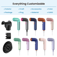 Wochuan Nouveau Design 2026 Sèche-cheveux Portable Haute Vitesse à Ions Négatifs BLDC pour Salon de Beauté, 110 000 tr/min, Mini Sèche-cheveux de Voyage