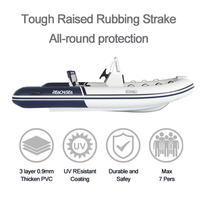 REACH-SEA Certificado CE Nuevo Producto Hypalon Rib Boat <span class=keywords><strong>Barco</strong></span> de aluminio Rib Boat para aguas oceánicas - Product Image 5